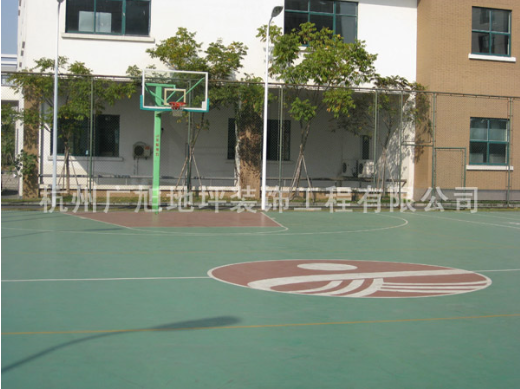 杭州文海中小学球场-环氧地坪